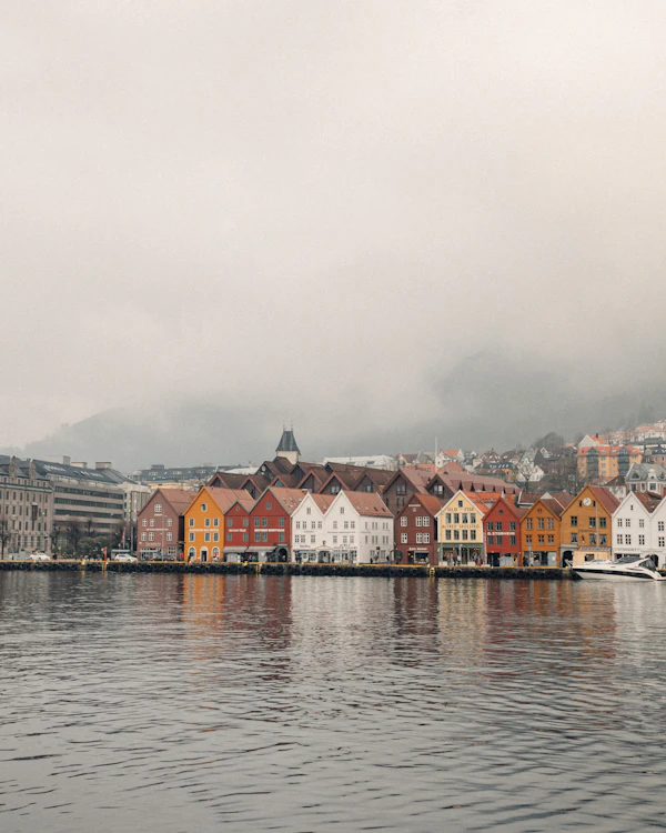 Norway · Bergen harbour and colourful houses