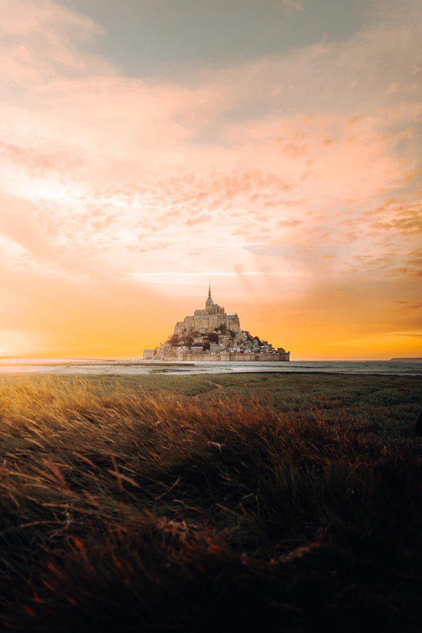 Normandie · Mont-Saint-Michel au coucher du soleil